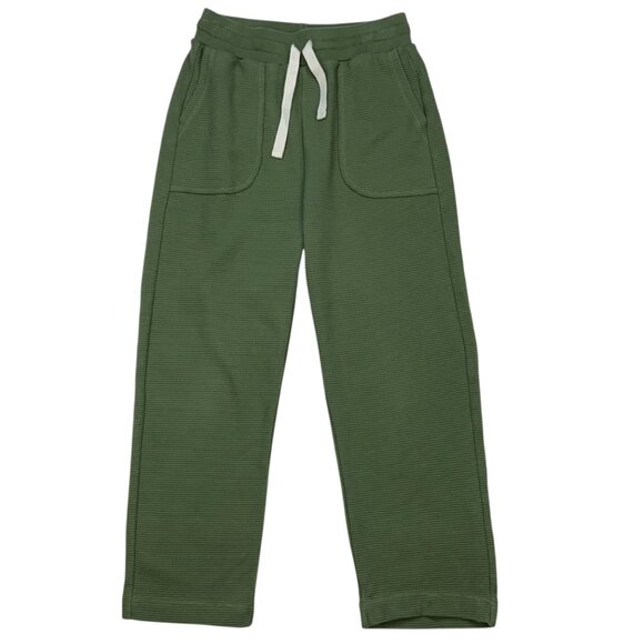 Madewell MWL Textured Waffle Straight Sweatpants XS Faded Palm Green High Rise - Picture 1 of 12